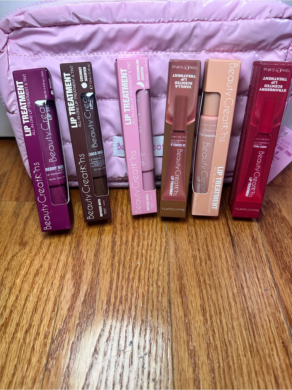 Beauty Creations Lip Treatment Set - Pink, Brown, Red, Mauve Shades